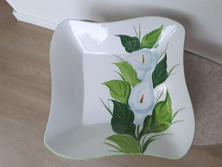 Prachtige grote Italiaanse schaal "Ceramiche e Maioliche", Keramiek, Ophalen of Verzenden, Overige stijlen, Schaal of Schalen