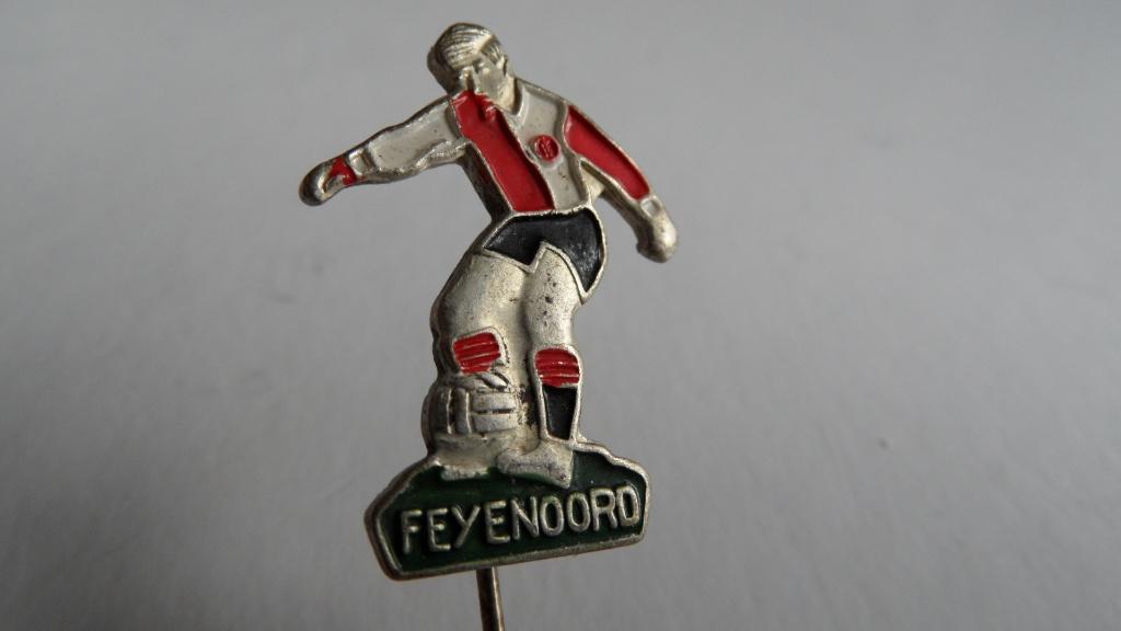 Feyenoord voetbalclub Rotterdam speld, Verzenden, Gebruikt, Sport, Speldje of Pin