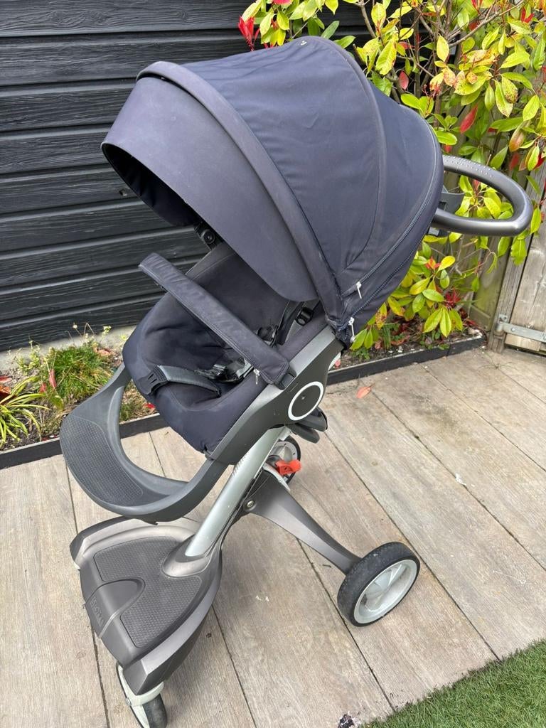 Stokke Xplory kinderwagen donkerblauw, Ophalen, Overige merken