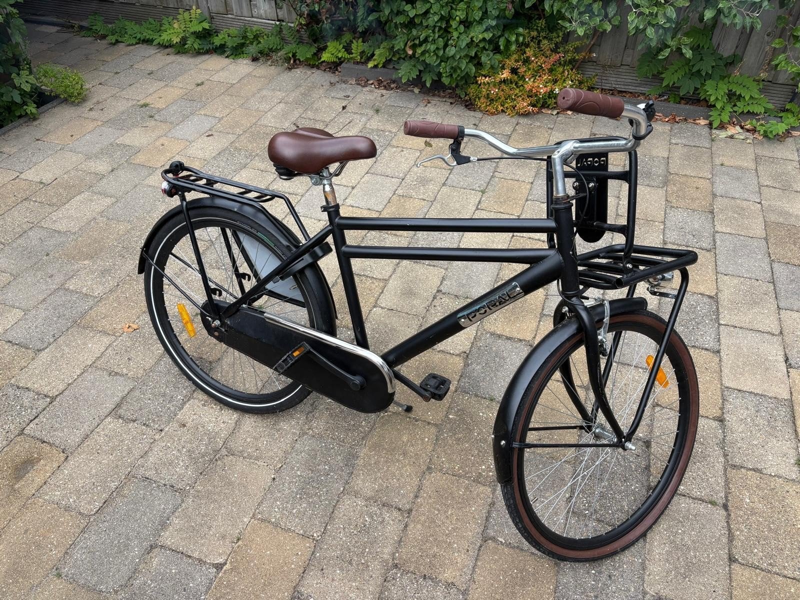 Popal jongens Transportfiets 26 inch, Terugtraprem, Gebruikt, Popal transport fiets, Handrem