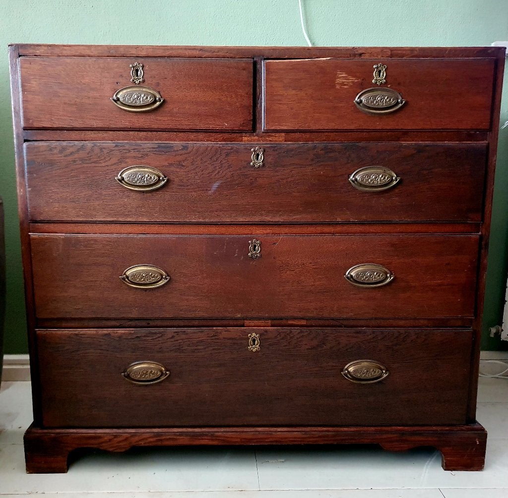 Antieke Engelse commode/ladenkast, Ophalen