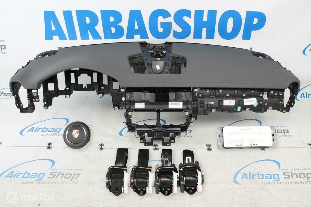 Airbag set Dashboard grijs met stiksels Porsche Cayenne, Auto-onderdelen, Gebruikt, Ophalen of Verzenden