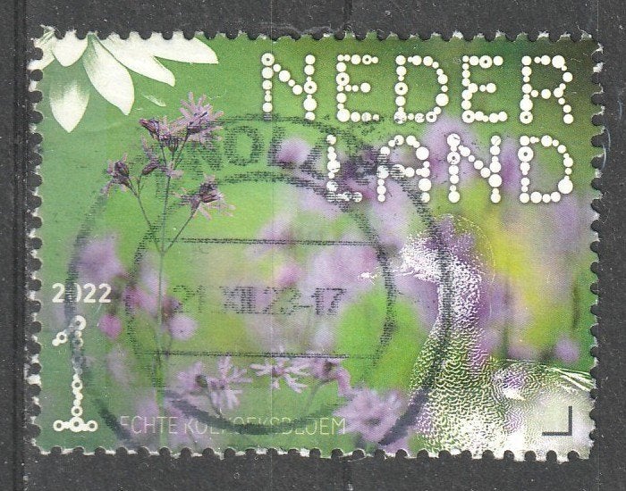 244 N Beleef de natuur 2022 echte koekoeksbloem, Postzegels en Munten, Ophalen of Verzenden, Na 1940, Gestempeld