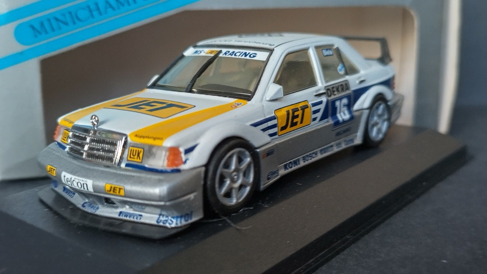 Mercedes Benz 190 Evo 2  DTM Ms Jet Biela Minichamps Pol, Auto, Verzenden, Nieuw, .