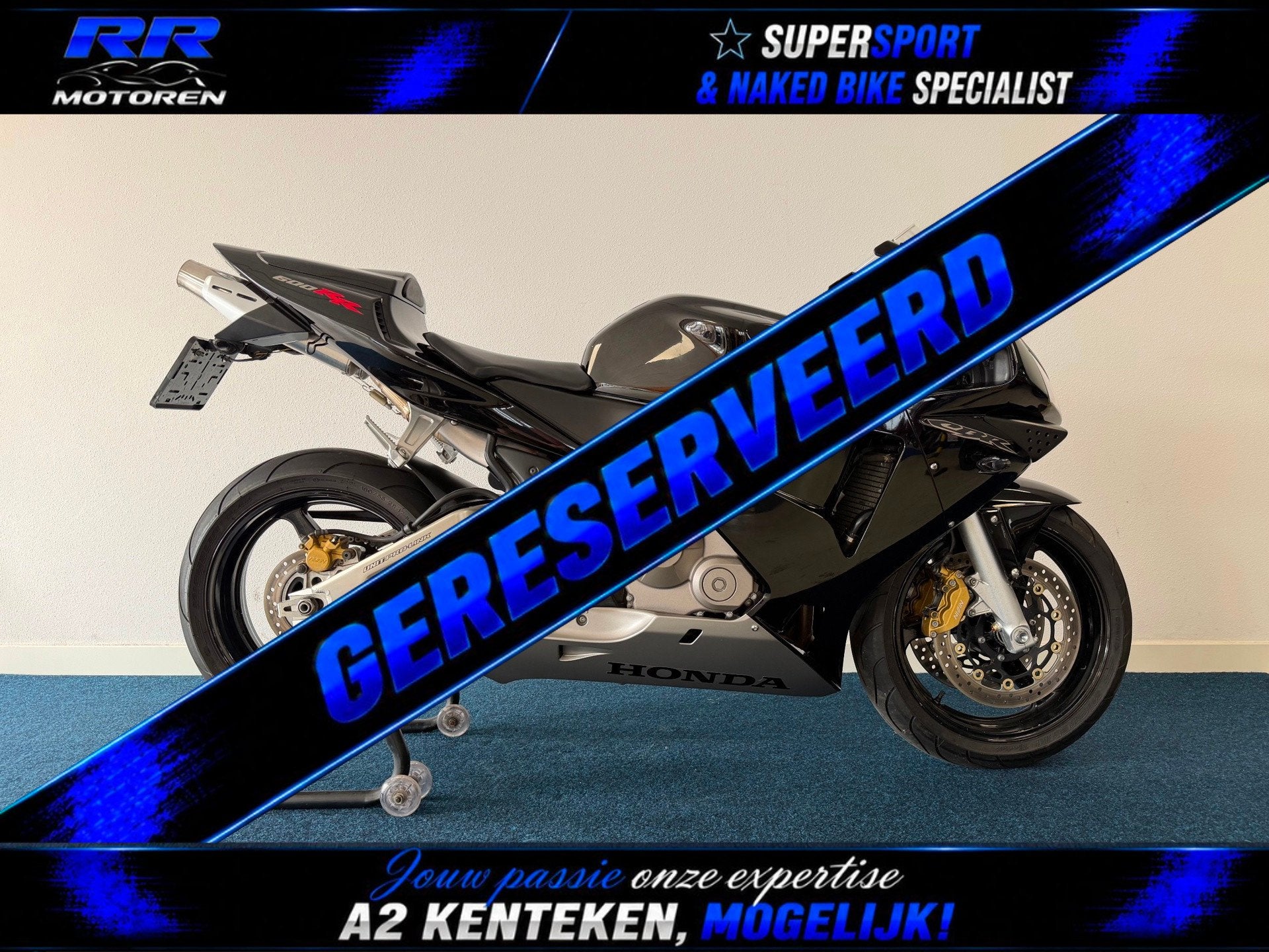 Honda Sport CBR 600 RR / FULL-BLACK-EDITION / 35.000 KM, Motoren, Sportuitlaat, Super Sport, Meer dan 35 kW, 599 cc