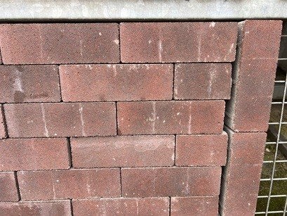 dikformaat retron prestige strak 21x7x8 cm rood zwart, Ophalen of Verzenden, Nieuw, Beton, Klinkers