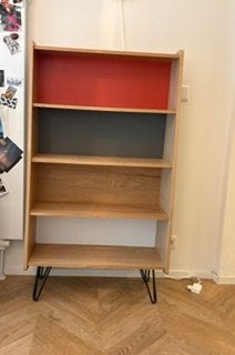 Kastje, Ophalen, Met plank(en), Gebruikt, 100 tot 150 cm