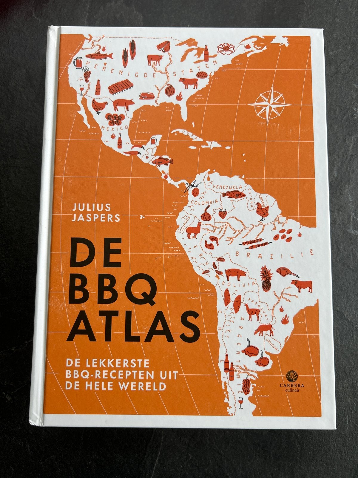 De BBQ Atlas - Julius Jaspers (Nieuwstaat), Ophalen of Verzenden, Zo goed als nieuw, Overige gebieden, Hoofdgerechten
