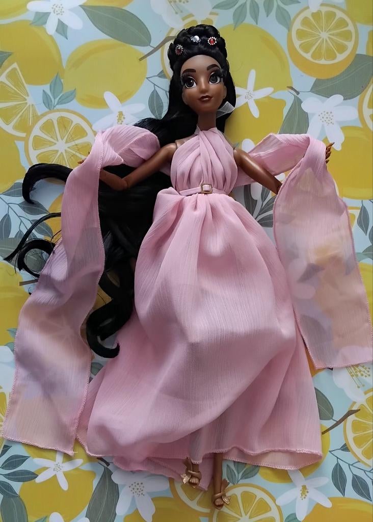 Barbie Disney Princess Jasmine X Fashion Model Doll, Ophalen of Verzenden, Zo goed als nieuw, Pop