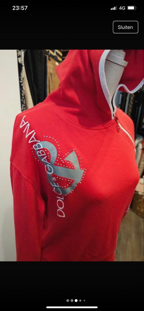 Sportief jasje met capuchon Dolce&Gabbana, Maat 38/40 (M), Ophalen of Verzenden, Zo goed als nieuw, Lange mouw