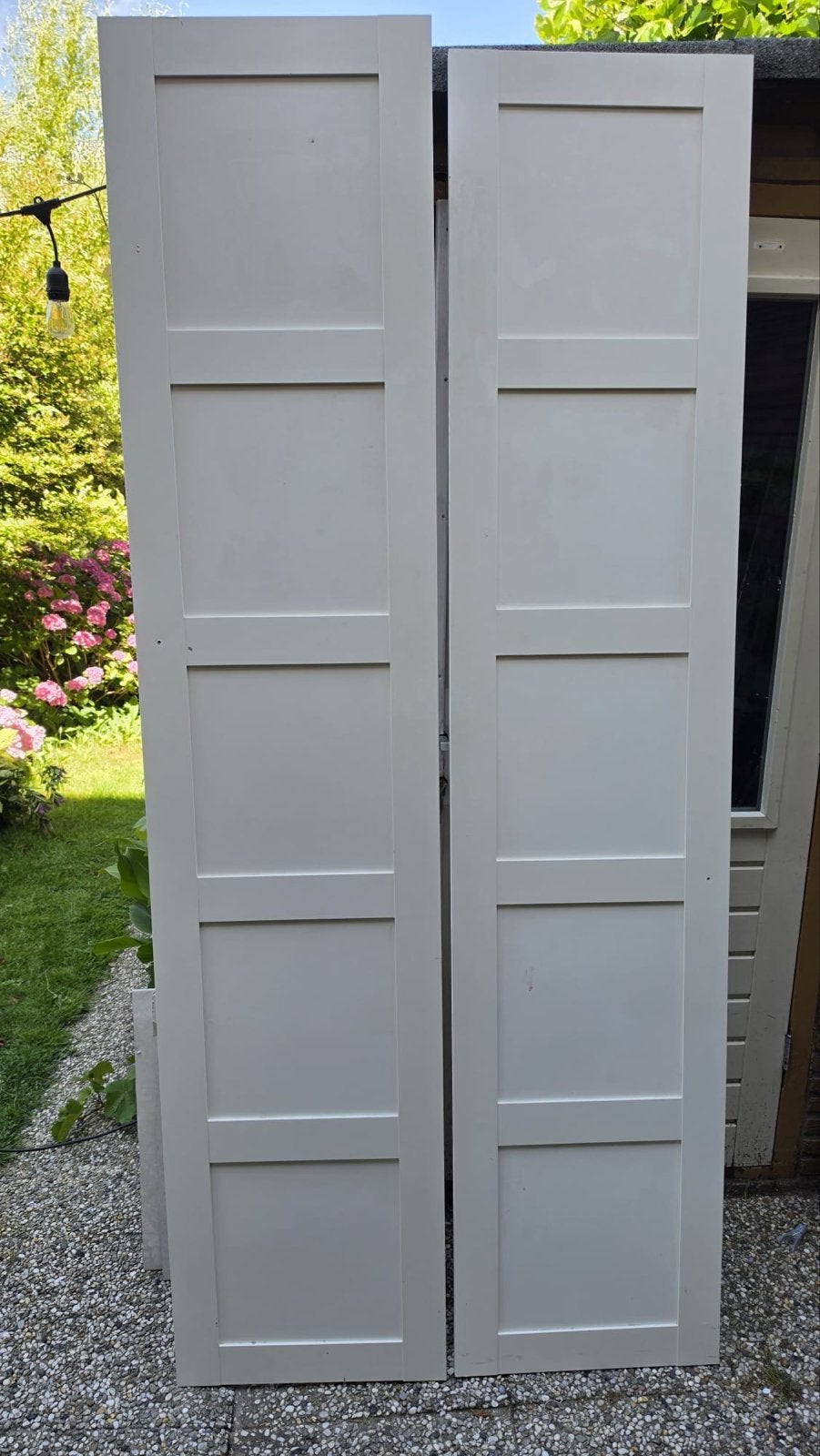 2x IKEA PAX BERGSBO kastdeuren wit 50x229cm, Ophalen, Gebruikt, 200 cm of meer, 50 tot 100 cm