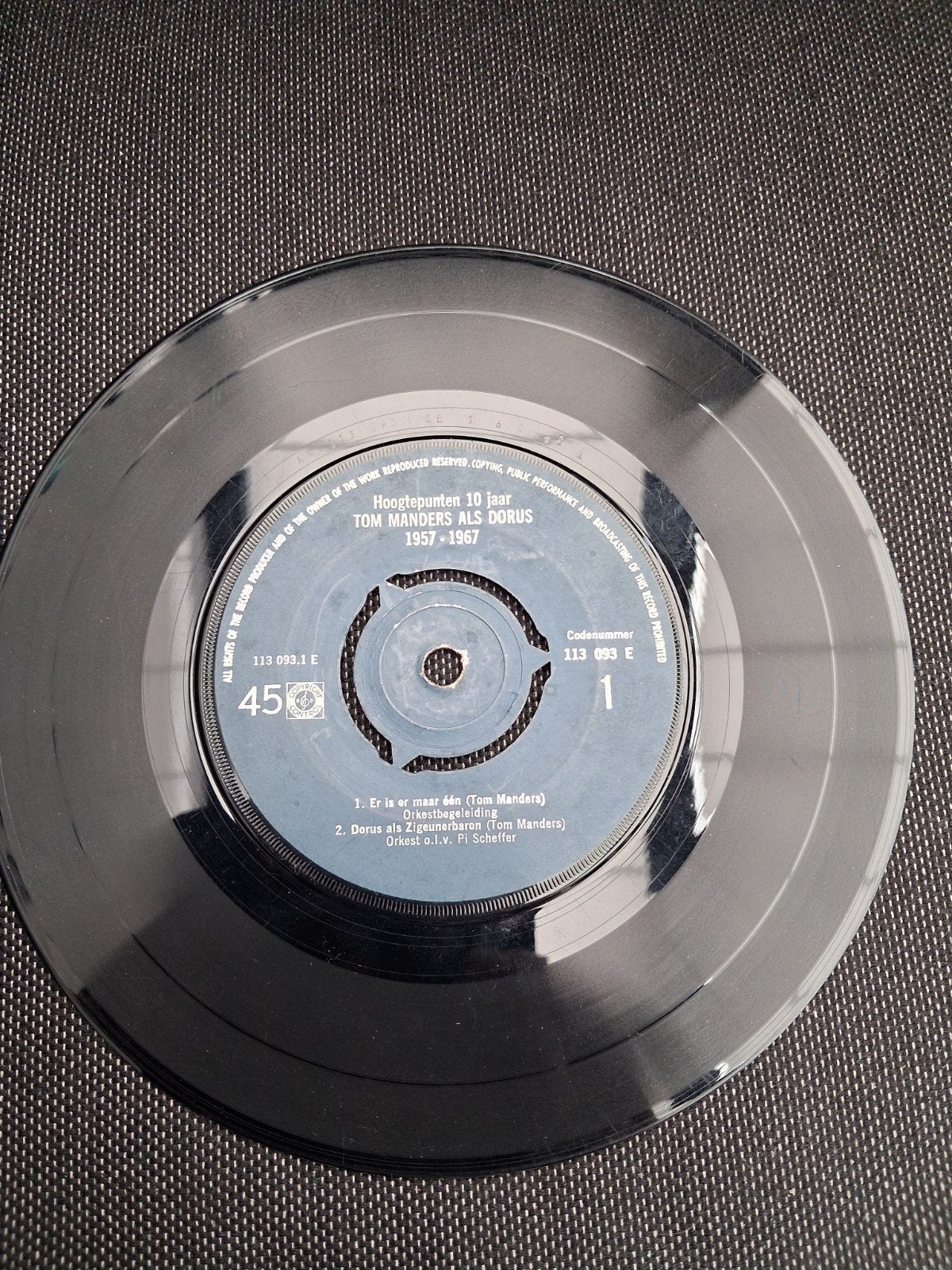 Tom Manders als Dorus - Hoogtepunten 10 jaar (Single), Ophalen of Verzenden, Gebruikt, Nederlandstalig