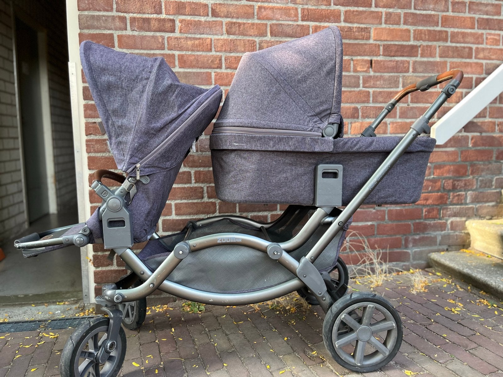 ABC Design Zoom Duo Kinderwagen met reiswieg en zitjes, Kinderen en Baby's, Kinderwagens en Combinaties, Gebruikt, Duowagen, Ophalen