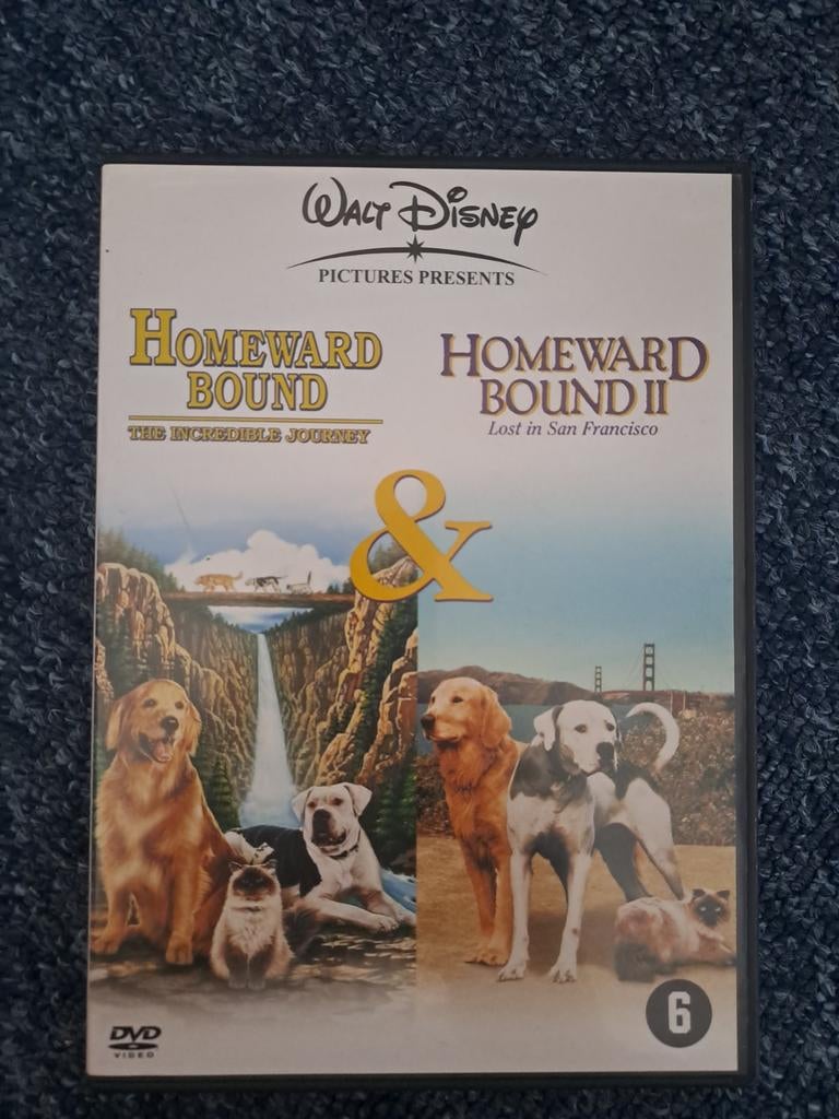 Homeward bound 1&2 (dvd), Alle leeftijden, Ophalen of Verzenden, Zo goed als nieuw