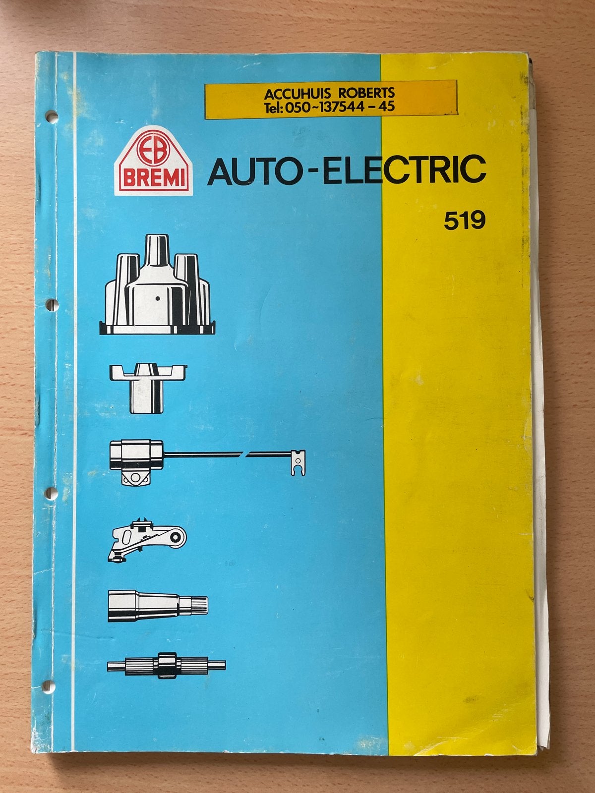 Bremi Auto-Electric Contact Sets Catalogus 519, Ophalen of Verzenden, Zo goed als nieuw, Algemeen