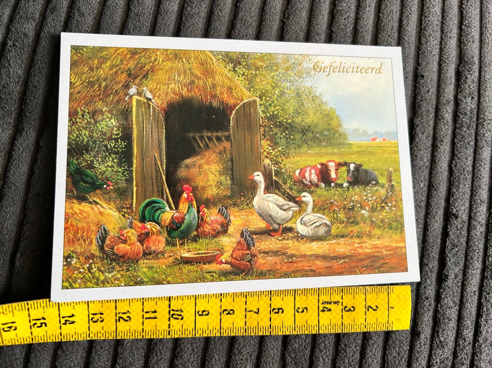 347. Kaart illustr Boerderij dieren, Ophalen of Verzenden, 1980 tot heden