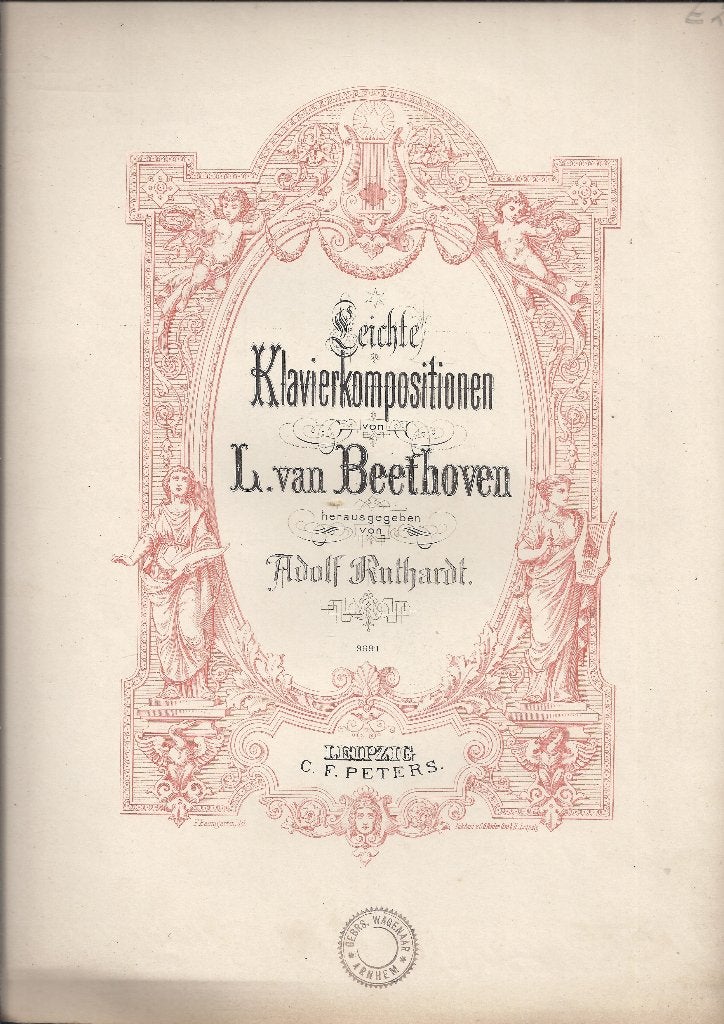 Bo1224 bladmuziek klavierkompositionen ludwig von beethoven, Ophalen of Verzenden, Gebruikt, Artiest of Componist, Klassiek