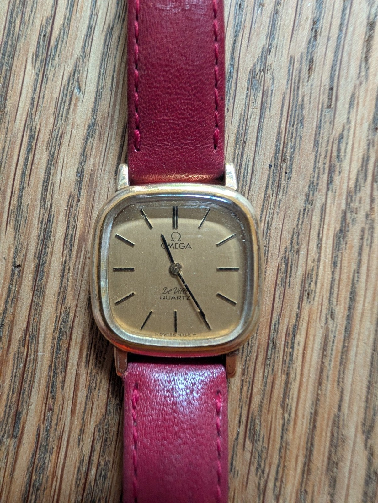 Omega de ville dameshorloge, Ophalen of Verzenden, Staal, Omega, 1960 of later
