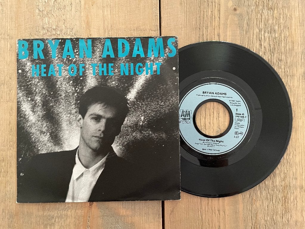 VINYL SINGLE Bryan Adams - Heat Of The Night, Gebruikt, 7 inch, Ophalen of Verzenden, Pop