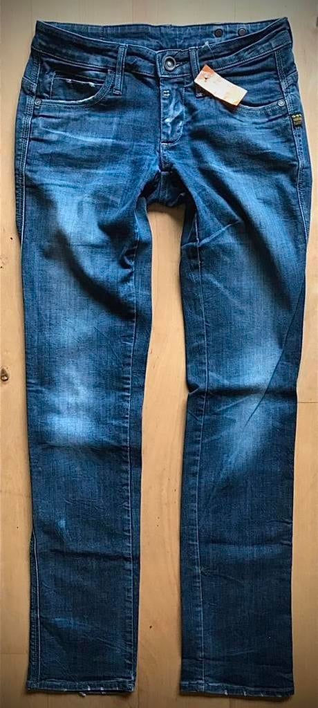 G Star Raw Midge Dover Straight Wmn jeans W28 L34, Ophalen of Verzenden, Zo goed als nieuw, Blauw, W28 - W29 (confectie 36)