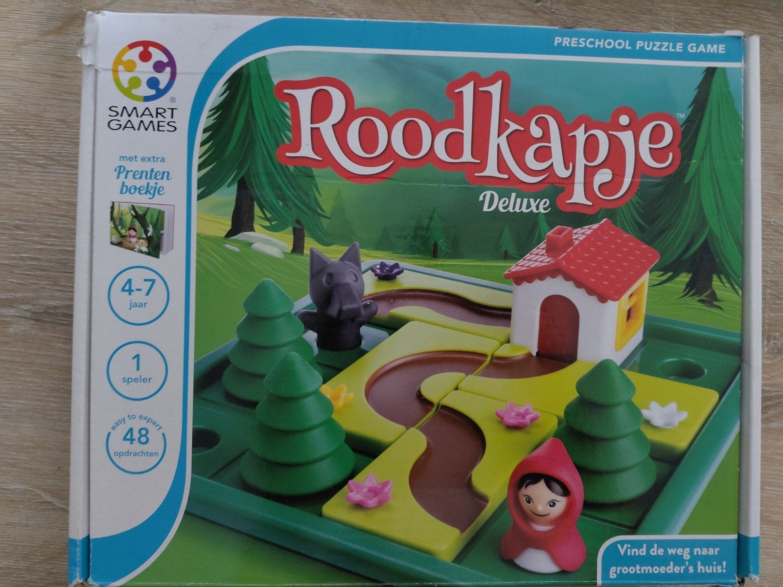 SmartGames Roodkapje Deluxe - Puzzelspel 4-7 jaar, Ophalen of Verzenden, 10 tot 50 stukjes, Zo goed als nieuw, 4 tot 6 jaar