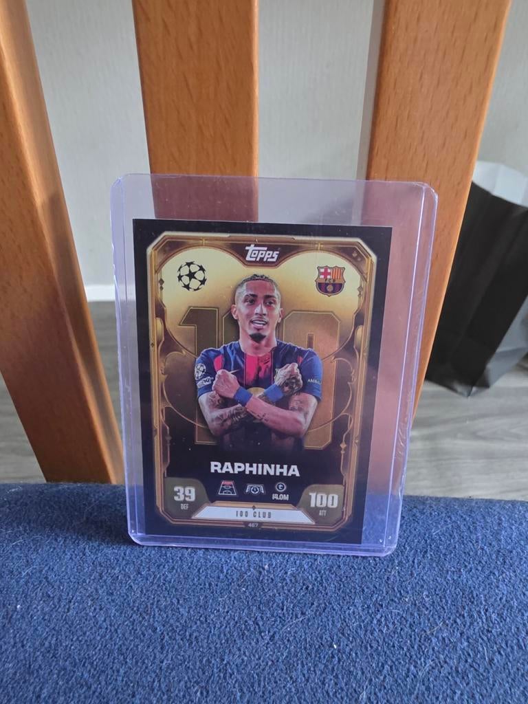 Topps Raphinha 100 Club Spelerskaart FC Barcelona, Ophalen of Verzenden