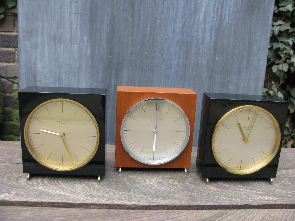 3x TAFELKLOK JUNGHANS MAX BILL, Antiek en Kunst, Ophalen of Verzenden