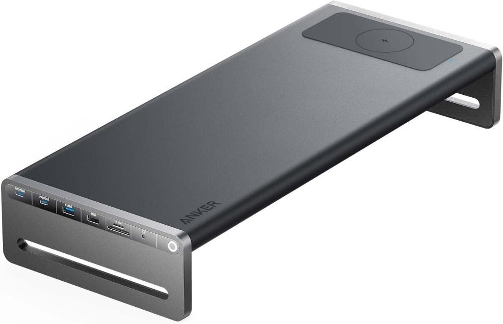 Anker 675 USB-C Dockingstation 12-in-1 + monitorstandaard, Ophalen of Verzenden, Zo goed als nieuw