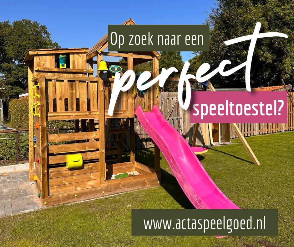 Houten Speeltoestel? Acta Speelgoed, Showroom in Veendam!, Ophalen of Verzenden, Nieuw, Schommel