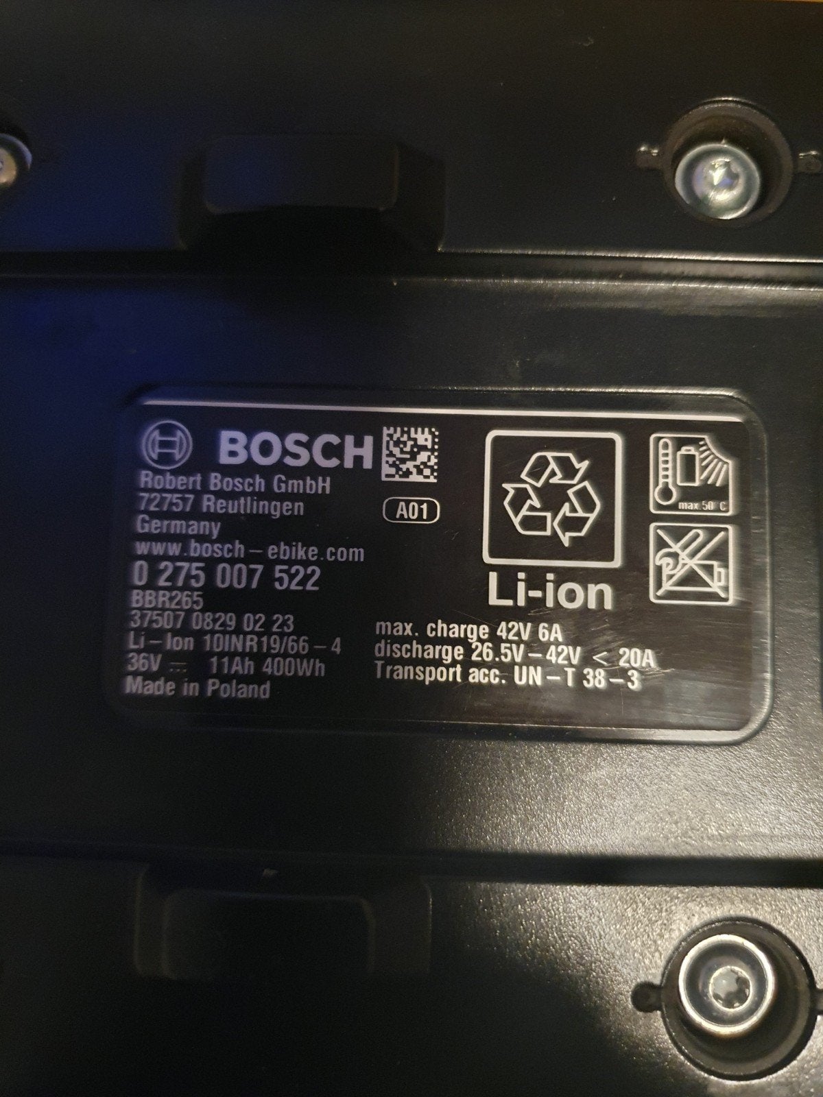 Bosch E-bike Accu 36V 11Ah 400Wh Li-ion, Gebruikt