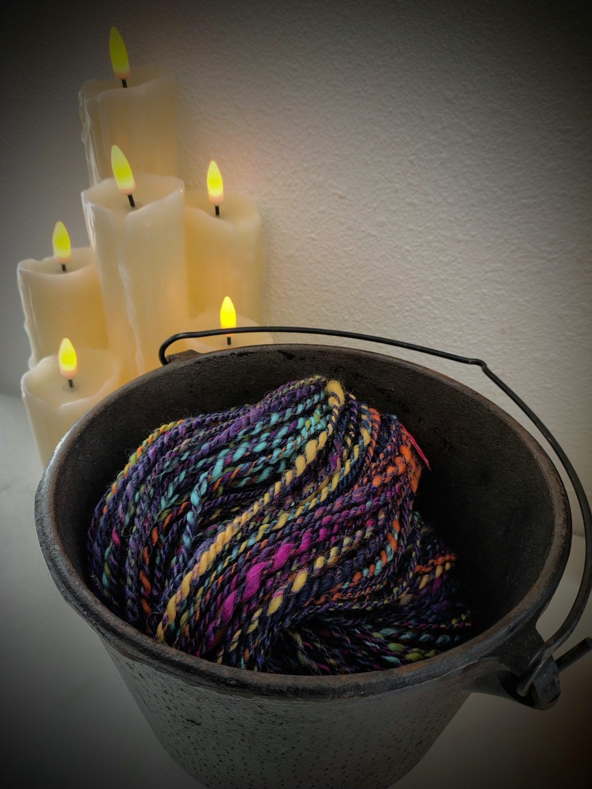 Handgesponnen wol 't Diekse Wolletje - Samhain, Breien of Haken, Onbekend, Nieuw, Ophalen of Verzenden