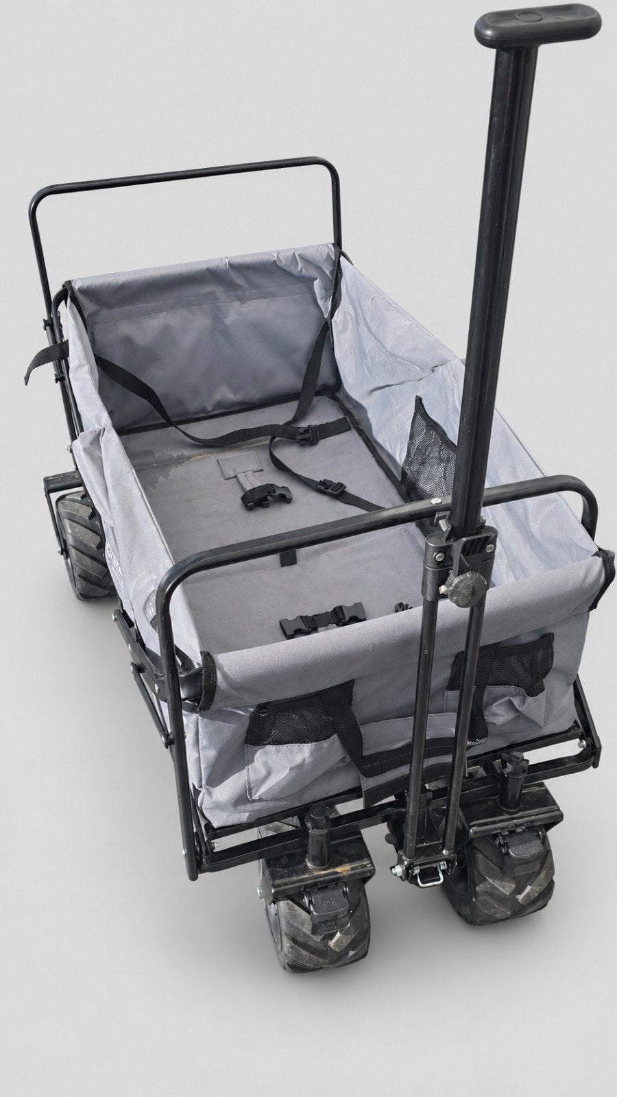 Rockerz Outdoor opvouwbare bolderkar – grijs – brede wielen, Ophalen, Opvouwbaar