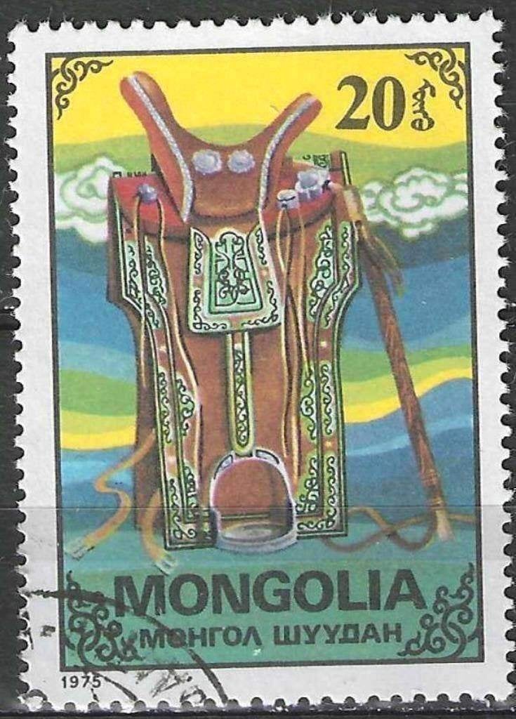Mongolie 1975 - Yvert 808 - Ornamenten (ST), Verzenden, Gestempeld, Oost-Azië