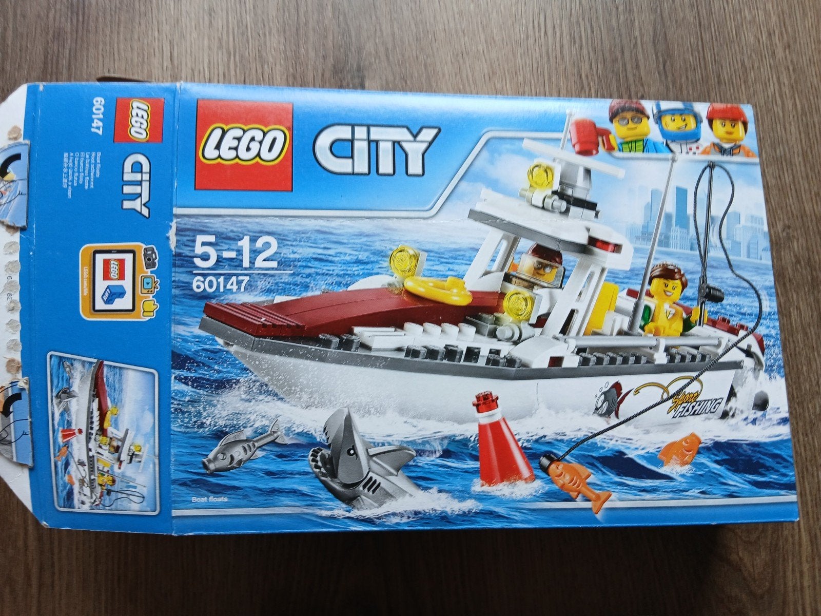 LEGO City 60147 Vissersboot met doos en instructieboekje, Ophalen of Verzenden, Zo goed als nieuw