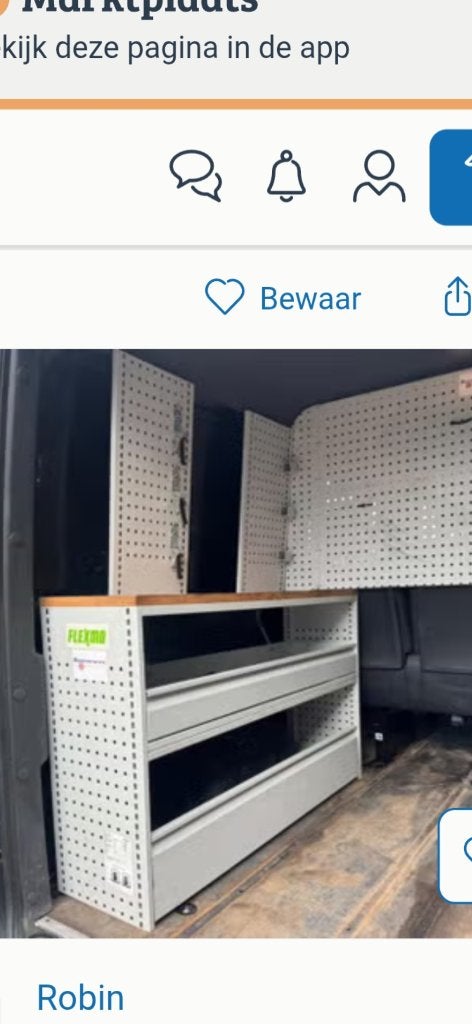 Flexmo bedrijfswagen inrichting, Ophalen