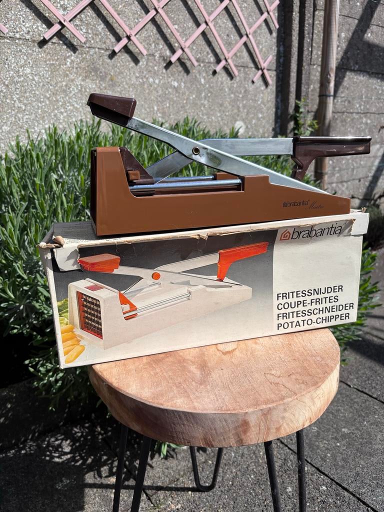 Vintage Brabantia Fritessnijder - Bruin, Ophalen of Verzenden, Metaal, Bruin, Brabantia