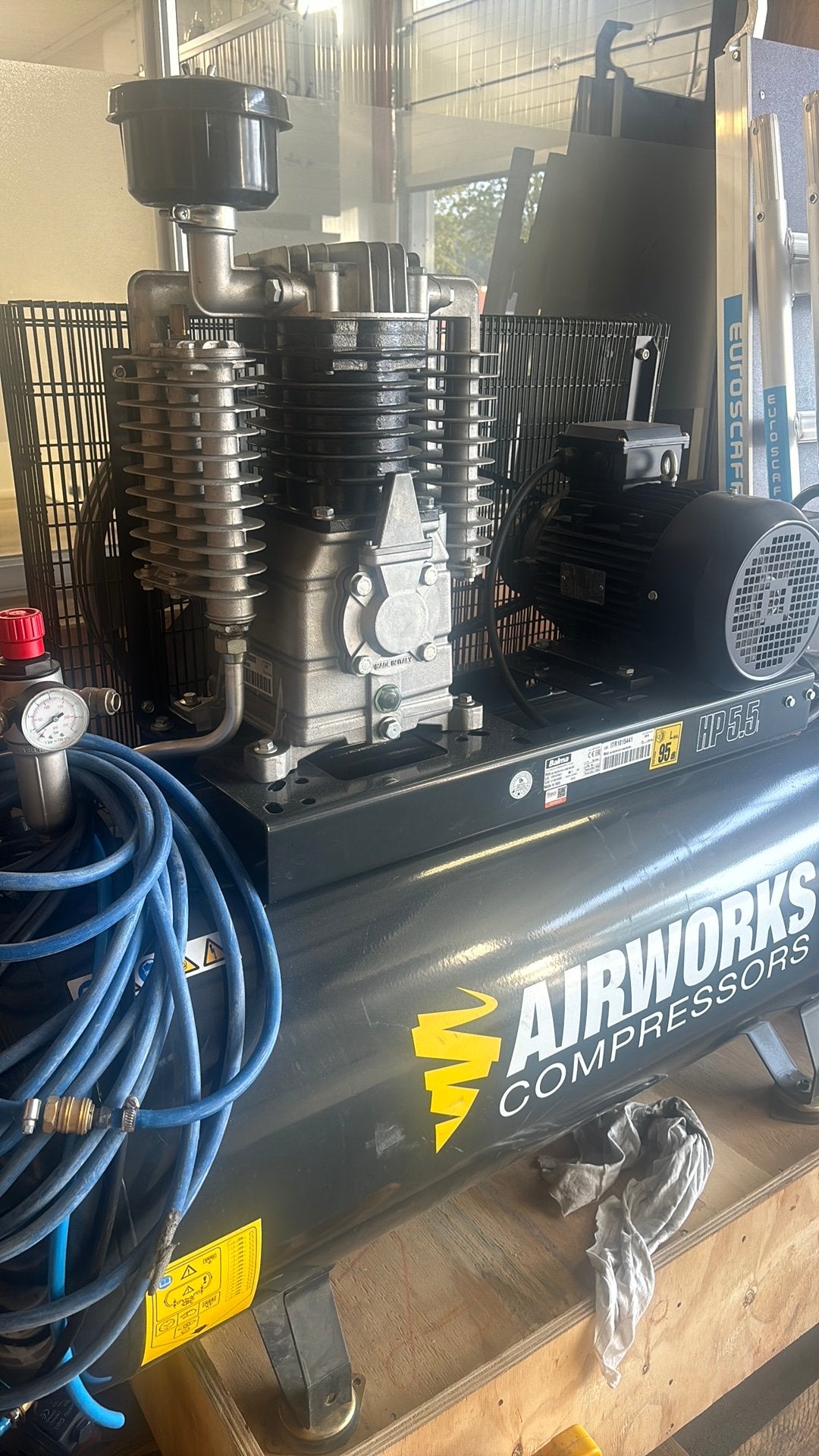 Balma Airworks Compressor 270L 11 Bar 5.5 HP, Ophalen, Gebruikt, 400 tot 800 liter/min, 10 bar of meer