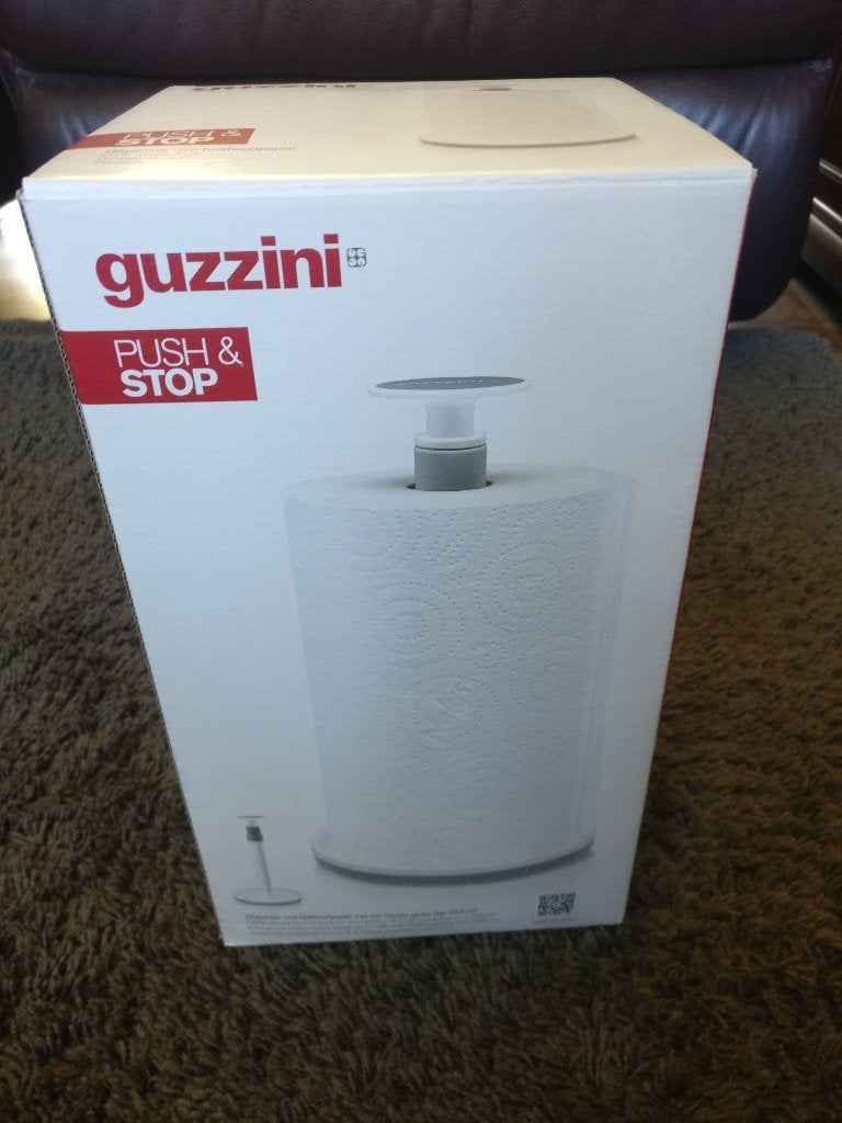 Guzzini Push&Stop keukenrolhouder dispenser nieuw, Ophalen of Verzenden, Nieuw, Wit