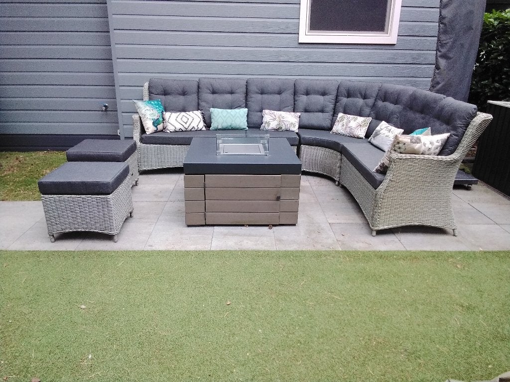 Intenso Milano hoek loungeset 6-delig + afdekhoes, Ophalen, 6 zitplaatsen, Zo goed als nieuw, Loungeset