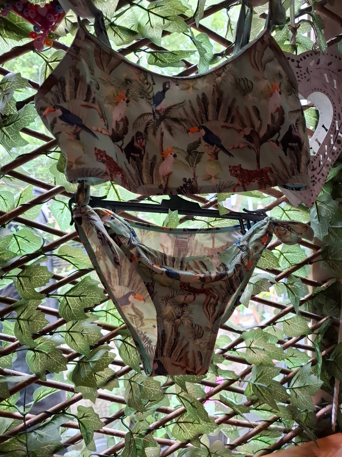 Zeeman bikini met jungleprint - maat 158, Meerkleurig, Zeeman, Ophalen of Verzenden, Zo goed als nieuw