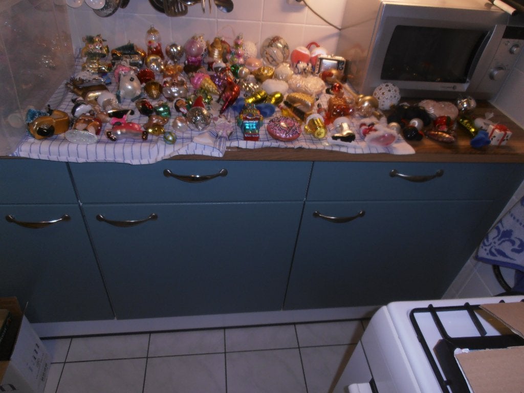 85 gekleurde kerstballen, Ophalen, Gebruikt