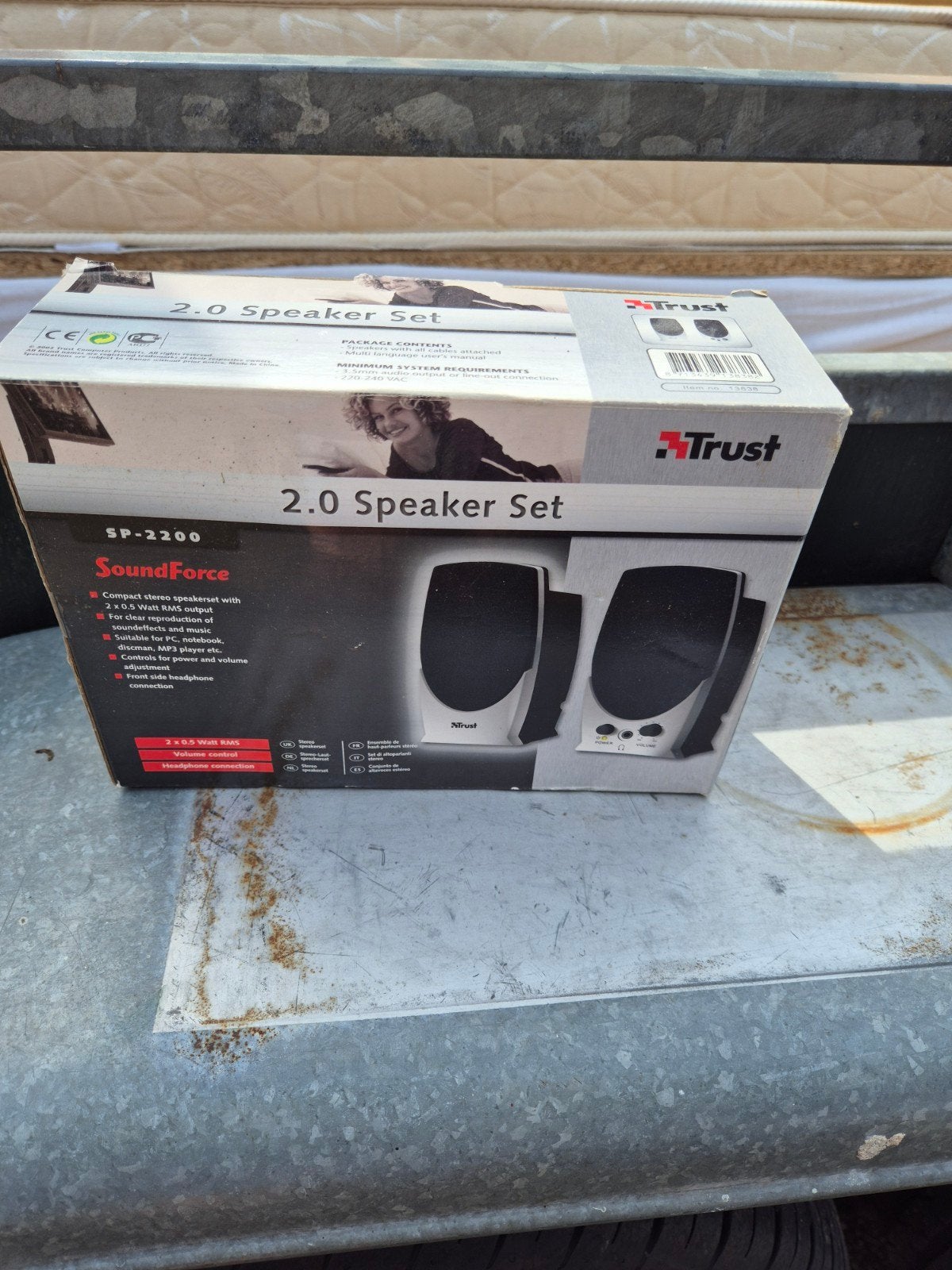Trust SoundForce SP-2200 2.0 Luidsprekerset, Computers en Software, Pc speakers, Nieuw, Audiokanaal 2.0, Ophalen