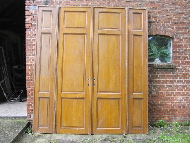 284,5hx253br Scheidingswand, achterwand bed, lambrisering