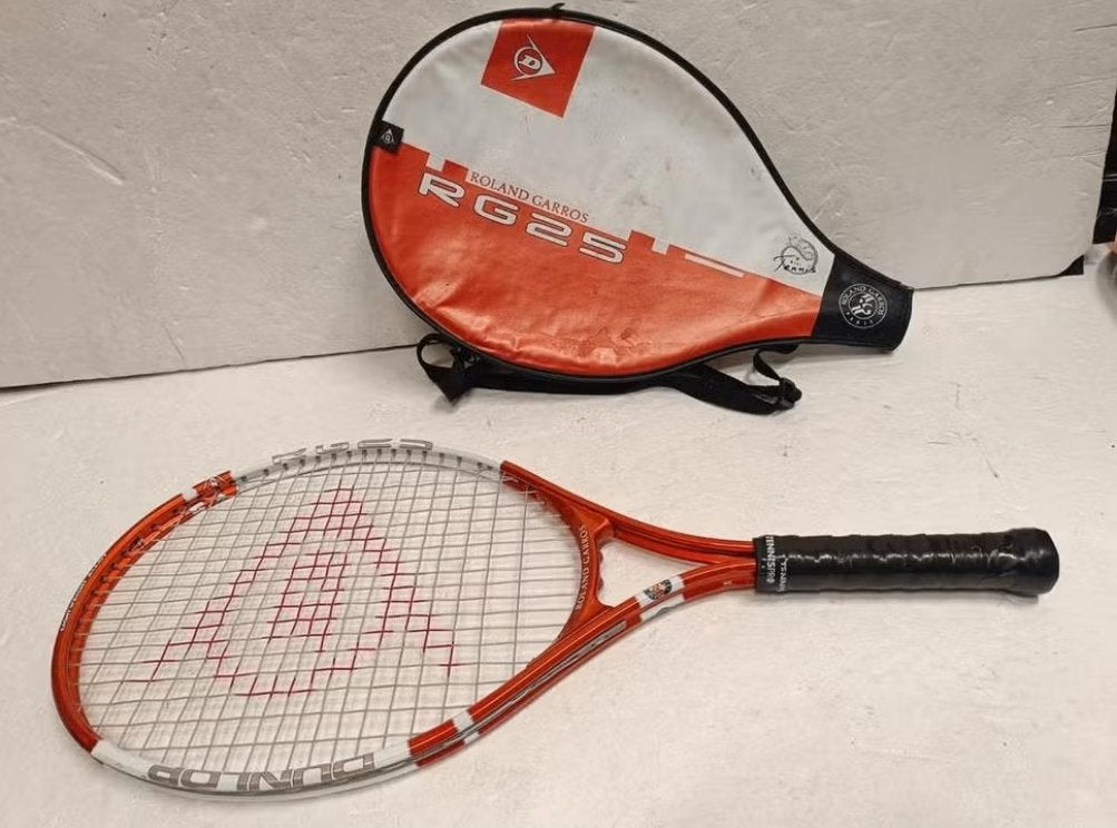 Dunlop Roland Garros tennisracket 25 inch jeugd, Gebruikt, Ophalen of Verzenden, Racket, Dunlop