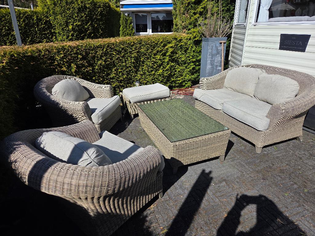Tuin set rotan, Tuin en Terras, Ophalen, 4 zitplaatsen, Bank, Rotan