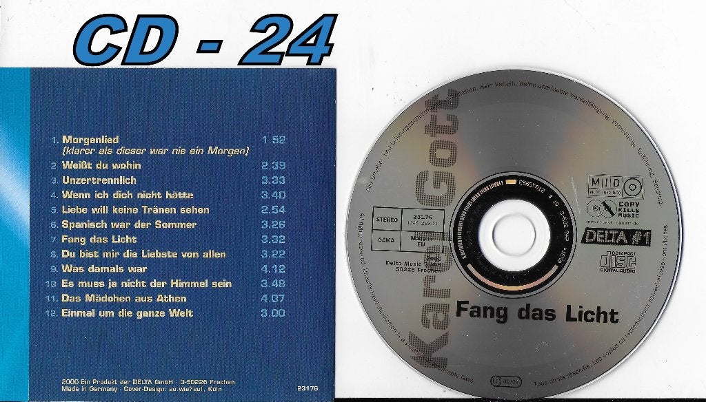 Cd24 -- karel gott --- fang das licht, Ophalen of Verzenden, Zo goed als nieuw
