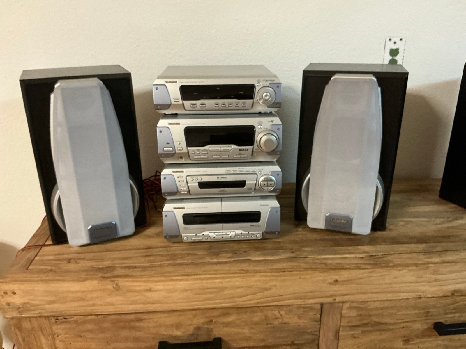 Complete Technics EH770 Stereo-installatie met 5-disc CD, Gebruikt, Cassettedeck, Losse componenten, Ophalen