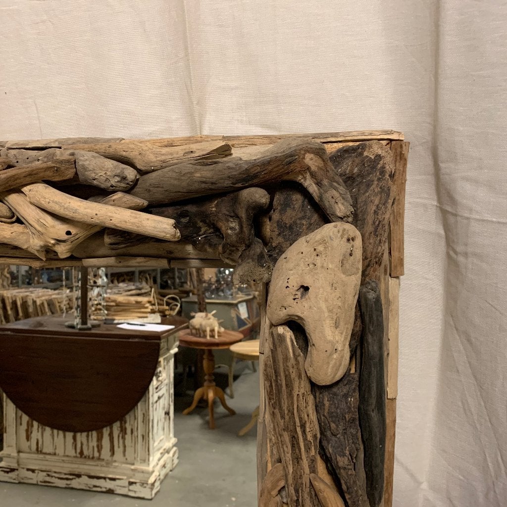spiegel drijfhout met lijst van 150 x 80 cm - Gratis bezorgd, Huis en Inrichting, TTM Wonen, Meubels – (Perzische) Tapijten en Woonaccessoires
