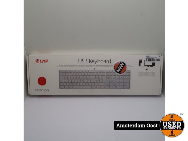 LMP Wired Aluminium Keyboard Qwerty | Nieuw in doos, Flex Ltd., Nieuw, https://flex.com/contact-us, Nobelstraat 10, 5807 GA Oostrum LB, Limburg, Nederland
