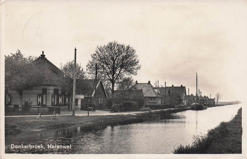 703-034-047 Donkerbroek Herenwal, Verzenden, Voor 1920, Friesland